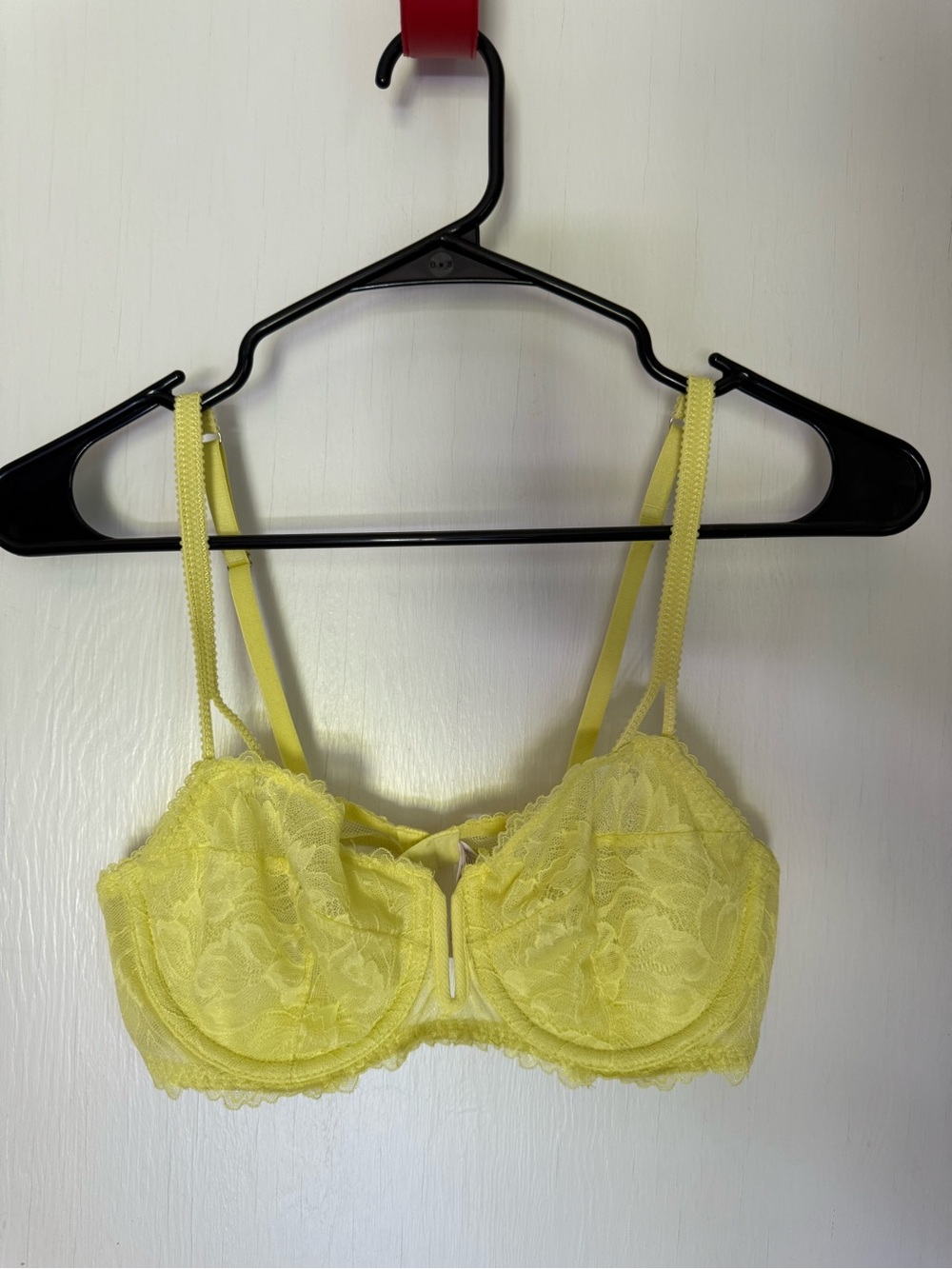 Auden Yellow Lace Unlined Balconette Bra - Women Intimates